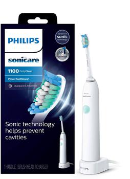 商品Philips Sonicare | Philips Sonicare DailyClean 1100 Rechargeable Electric Power Toothbrush, White, HX3411/04,商家Amazon US editor's selection,价格¥243图片