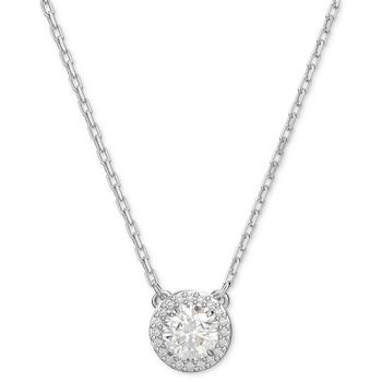 Swarovski | Silver-Tone Constella Crystal Pendant Necklace, 14-7/8" + 3" extender商品图片,