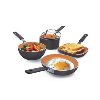 Gotham Steel | Nonstick Space-Saving StackMaster Mini 5-Pc. Cookware Set商品图片,额外7折, 额外七折
