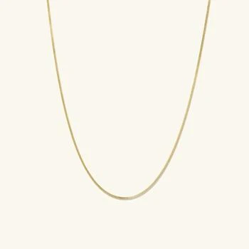 A&M | 14K Gold Dainty Baby Curb Chain Necklace 16"-24",商家Premium Outlets,价格¥924