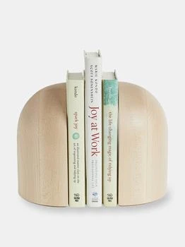 KonMari | Hand-Turned Arched Maple Bookends,商家Verishop,价格¥1521