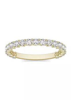 Charles & Colvard, Charles & Colvard | 3/4 ct. t.w. Lab Created Moissanite Semi-Eternity Band in 14k Yellow Gold商品图片 