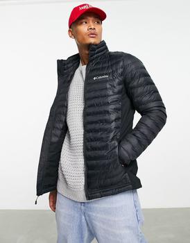 Columbia | Columbia Powder Pass puffer jacket in black商品图片,5.5折