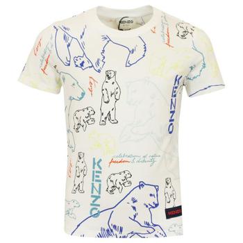 推荐White Polar Bear Pattern Short Sleeved T Shirt商品