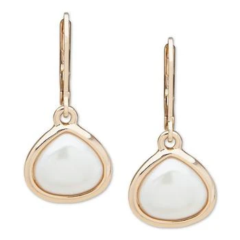 Anne Klein | GOLD-TONE IMITATION PEARL DROP EARRINGS 独家减免邮费