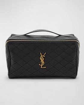 Yves Saint Laurent | Vanity Case YSL Top-Handle Bag in Quilted Smooth Leather,商家Neiman Marcus,价格¥10235