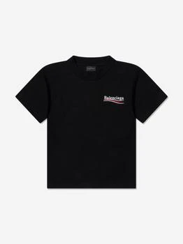 Balenciaga | Kids Political Logo T-Shirt 额外8折, 额外八折