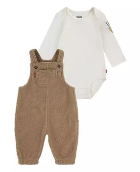 Levi's | Baby Boys Deboss Overall and Bodysuit, 2-Piece Set,商家Macy's,价格¥218