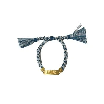 推荐Dior Jadior Braided Bracelet Gold Blue商品