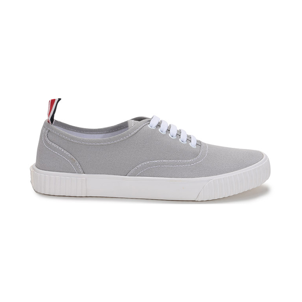 thom browne鞋低帮鞋, Thom Browne | THOM BROWNE 男士灰色帆布系带休闲运动鞋帆布鞋 MFD201A-01588-025商品图片 独家减免邮费