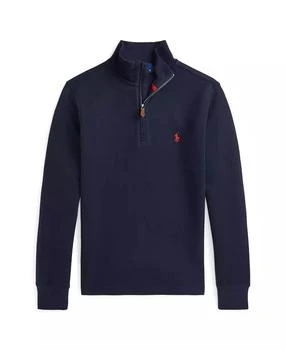 Ralph Lauren | Big Boys Estate-Rib Quarter-Zip Pullover Sweater,商家Macy's,价格¥320