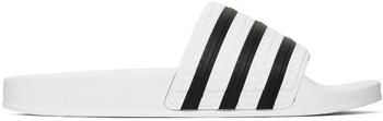 阿迪达斯拖鞋, Adidas | White & Black Adilette Slides商品图片 额外8.5折, 额外八五折
