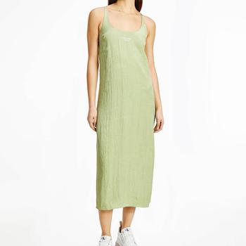 推荐Calvin Klein Jeans Women's Glazed Fabric Maxi Dress - Jaded Green商品