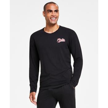 商品Ralph Lauren | Men's Logo Long-Sleeve Crewneck Lounge Top,商家Macy's,价格¥373图片