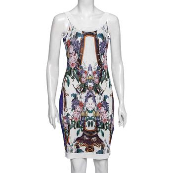 推荐Roberto Cavalli Multicolor Printed Jersey Sleeveless Dress M商品