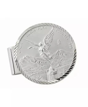 American Coin Treasures | Men's Sterling Silver Diamond Cut Coin Money Clip with Mexican Libertad 1 Oz Silver Coin,商家Macy's,价格¥1388