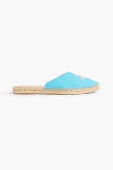 ganni鞋, Ganni | Embroidered canvas espadrille slippers商品图片 4.4折