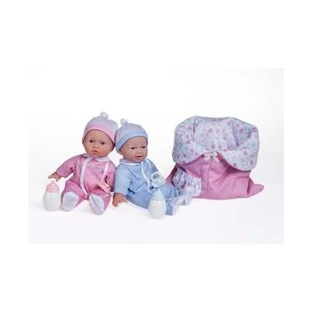 JC TOYS | La Baby 12.5" Small Soft Body Dolls Washable Twins Sleeping Bag Gift Set,商家Macy's,价格¥218