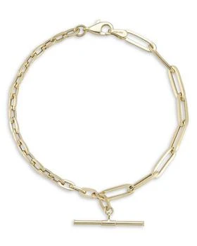 Bloomingdale's Fine Collection | Mixed Chain T Bar Bracelet in 14K Yellow Gold,商家Bloomingdale's,价格¥22042