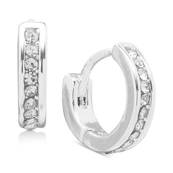 Ralph Lauren | Extra-Small Pavé Huggie Hoop Earrings, 0.44"商品图片,