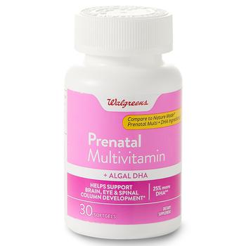 商品Walgreens | Prenatal Multivitamin + Algal DHA,商家Walgreens,价格¥86图片