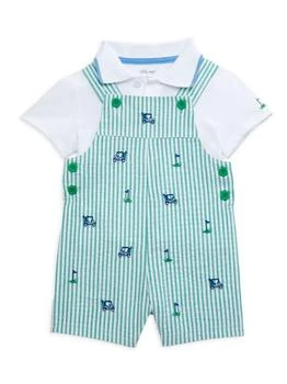 Little Me | Baby Boy's 2-Piece Golf Shortall & Polo Set,商家Saks OFF 5TH,价格¥150