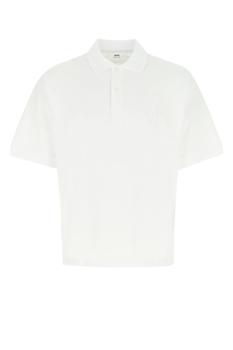 ami polo, AMI | White piquet oversize polo shirt  Nd Ami Uomo商品图片 