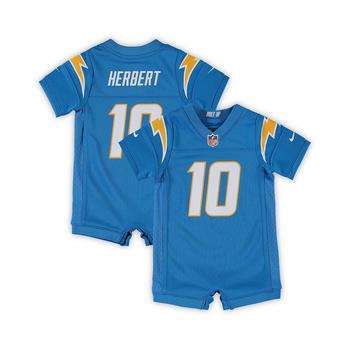 NIKE | Infant Justin Herbert Powder Blue Los Angeles Chargers Game Romper Jersey商品图片,