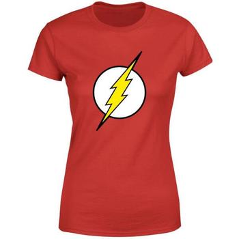 推荐Justice League Flash Logo Women's T-Shirt - Red商品