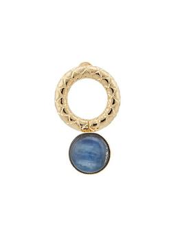 商品D'ESTRËE | Mini Sonia Ovale Goldplated & Kyanite Drop Earrings,商家Saks Fifth Avenue,价格¥493图片