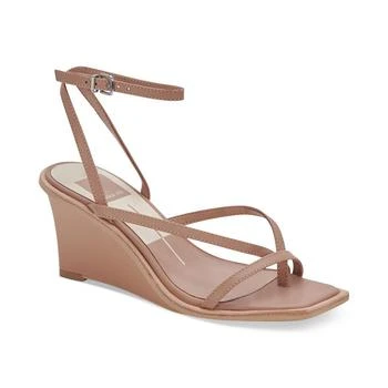 推荐Dolce Vita Womens Gemini Leather Ankle Strap Wedge Sandals商品