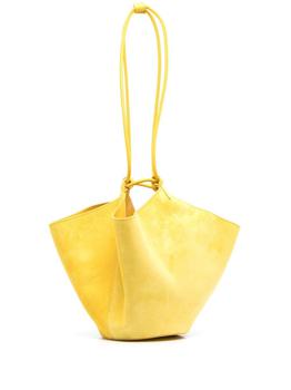 推荐KHAITE - Lotus Leather Mini Drawstring Bag商品
