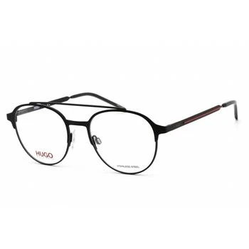 推荐Hugo Men's Eyeglasses - Matte Black Stainless Steel Aviator Frame | HG 1156 0003 00商品