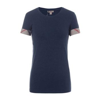 推荐Burberry 博柏利 女士棉质蓝色圆领短袖T恤 3933912商品