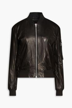 推荐Manston leather bomber jacket商品