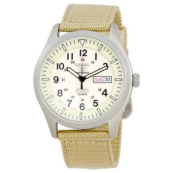 精工机械表怎么样, Seiko | 5 Automatic Beige Dial Mens Watch SNZG07J1商品图片 4.7折