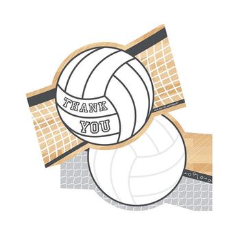 商品Big Dot of Happiness | Bump, Set, Spike - Volleyball Party Shaped Thank You Cards with Envelopes 12 Ct,商家Macy's,价格¥115图片