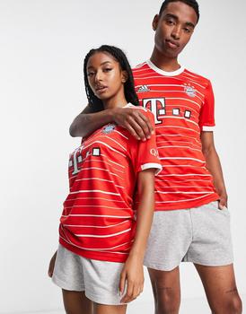 推荐adidas Football FC Bayern Munich 2022/23 unisex Home shirt in red商品