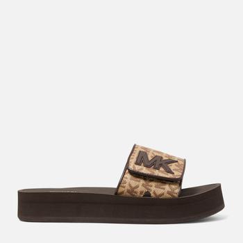 推荐MICHAEL Michael Kors Women's Mk Platform Slide Sandals - Beige/Ebony商品