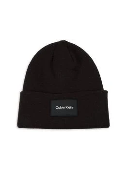 Calvin Klein | Logo Patch Beanie,商家Saks OFF 5TH,价格¥94