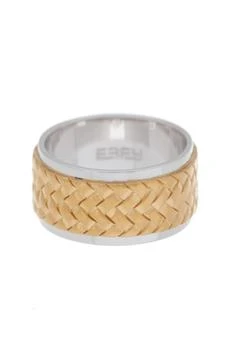Effy | Sterling Silver & 18K Yellow Gold Woven Design Band Ring - Size 10,商家Nordstrom Rack,价格¥635