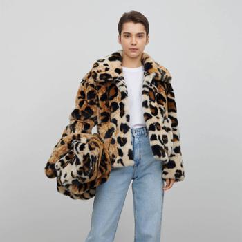 推荐Jakke Traci Leopard-Print Faux Fur Coat商品