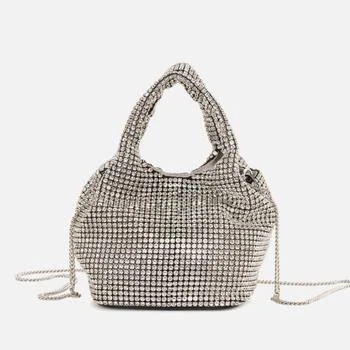 推荐DKNY Gwen Crystal-Embellished Faux Leather Bag商品