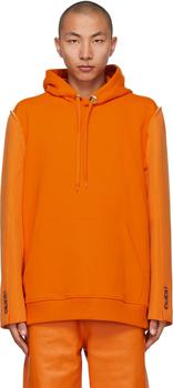 burberry卫衣, Burberry | Orange Reconstructed Hoodie商品图片 