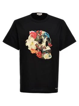 Alexander McQueen | floral Skull T-shirt 9.5折, 独家减免邮费
