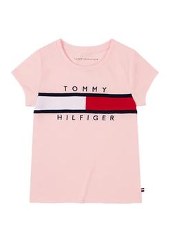 推荐Toddler Girls Pieced Flag Short Sleeve T-Shirt商品
