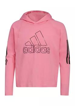 Adidas | Girls 7-16 Long Sleeve Hooded BOS Graphic T-Shirt商品图片,6折