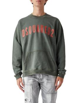 推荐Dsquared2 Men's  Green Other Materials Sweatshirt商品