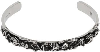 Alexander McQueen | Silver Dancing Skeleton Cuff商品图片,独家减免邮费
