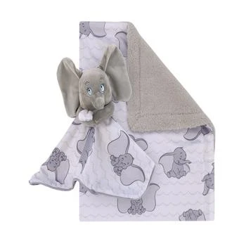 Disney | Dumbo Baby Blanket and Security Blanket Set, 2 Pieces 